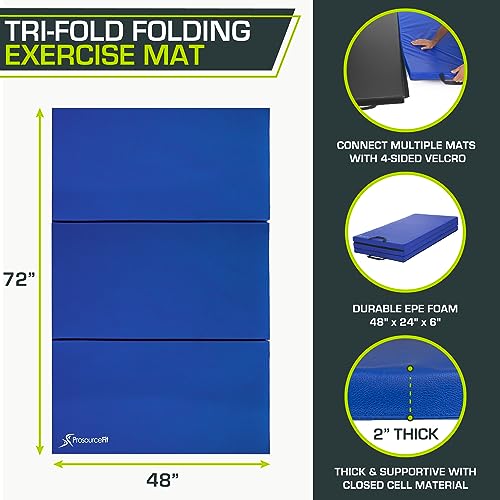 Tri-Fold Folding Exercise Mats 6 x 4-in U8419