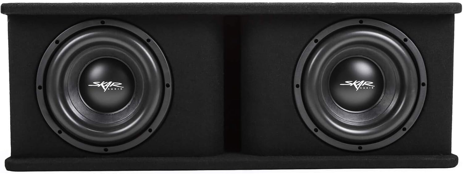 Dual 10" 2,400 Watt Loaded Subwoofer Enclosure with Amplifier Y61208