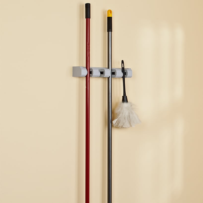 Wall Mounted Mop and Broom Storage Organizer Rack W29139