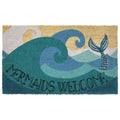 Natura Mermaids Welcome Coir Doormat with Non-Slip Backing