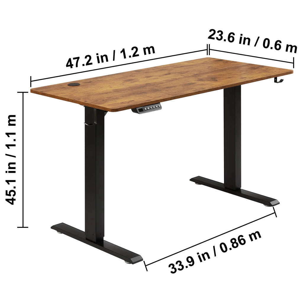 47.2" x 23.6" Adjustable Height Electric Standing Desk E138567