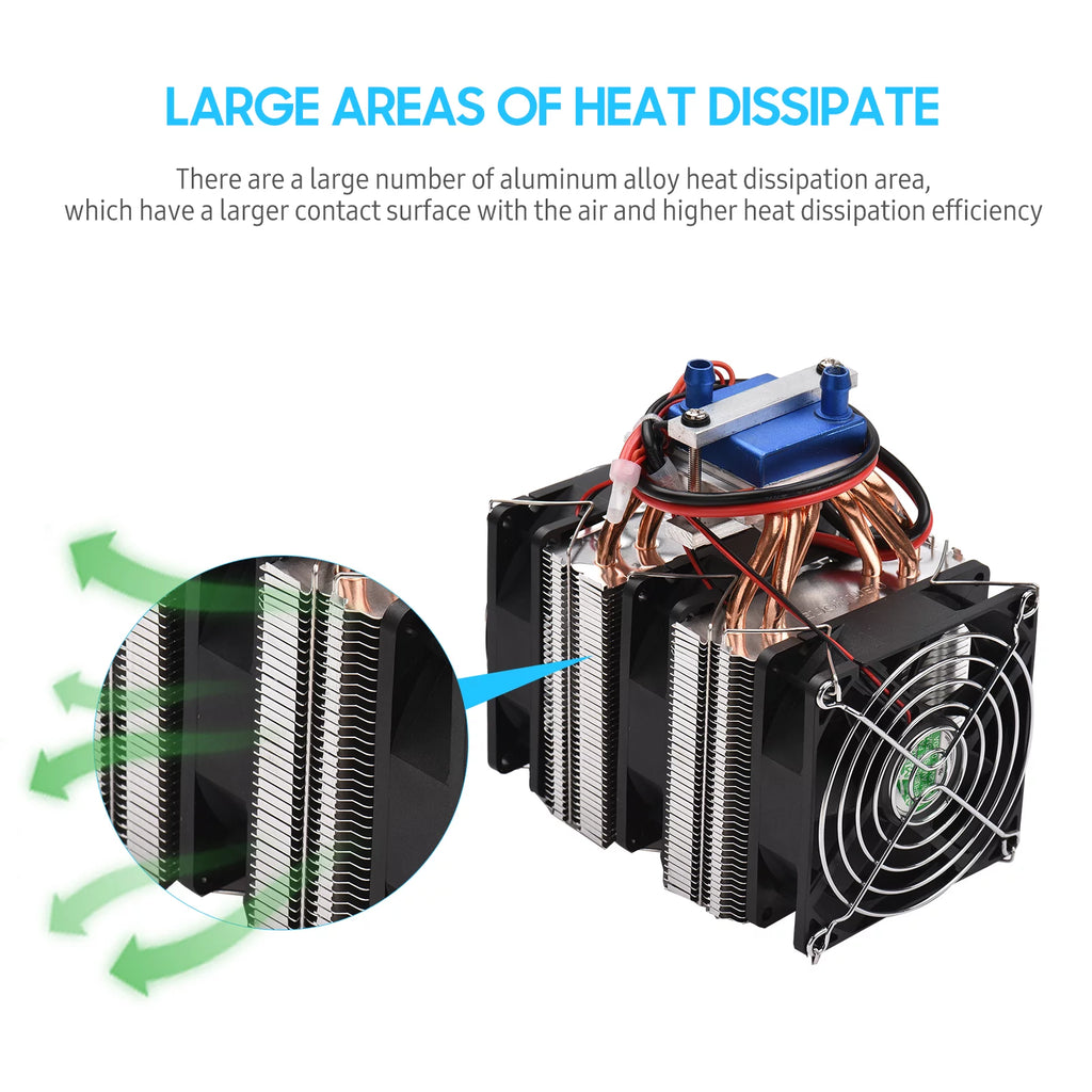 180W Semiconductor Refrigeration Fish Tank Chiller with 6pcs Heat Dissipation Copper V8420