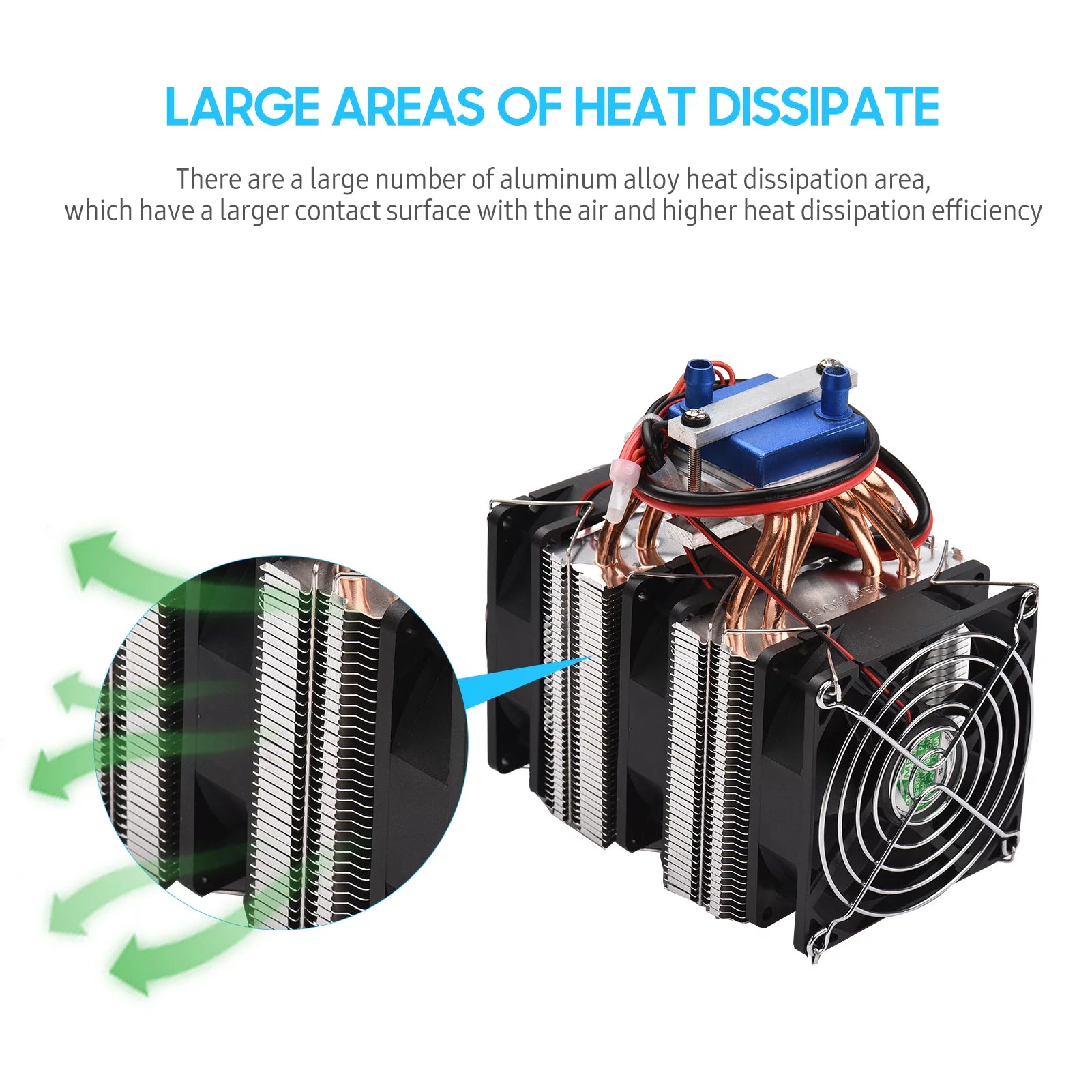 180W Semiconductor Refrigeration Fish Tank Chiller with 6pcs Heat Dissipation Copper V8420