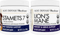 Bundle with Stamets 7 Mushroom Powder 3.5 oz & Lion's Mane Powder 3.5 oz D33047