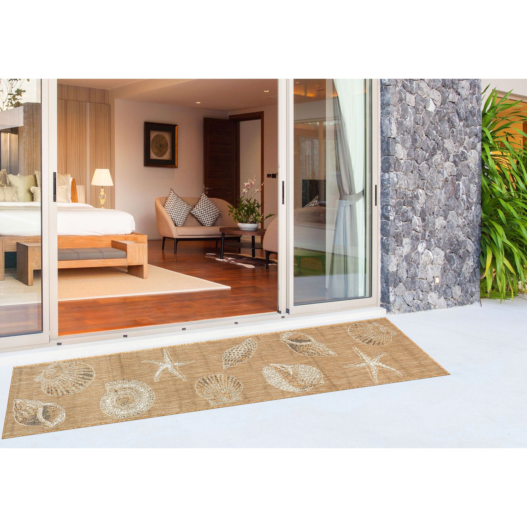 Carmel Shells Indoor Outdoor Area Rug