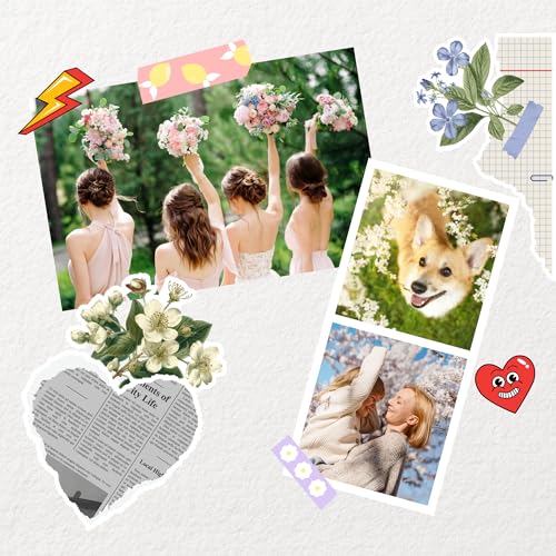 White 2.1x3.4 inches Portable Photo Printer with 38 Sheets U712298