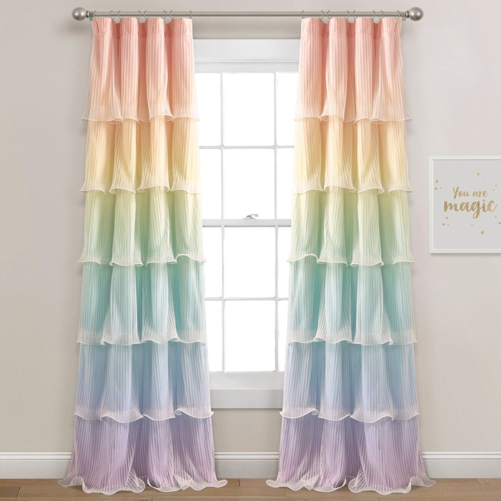 Rainbow Ombre Nerina Window Curtains