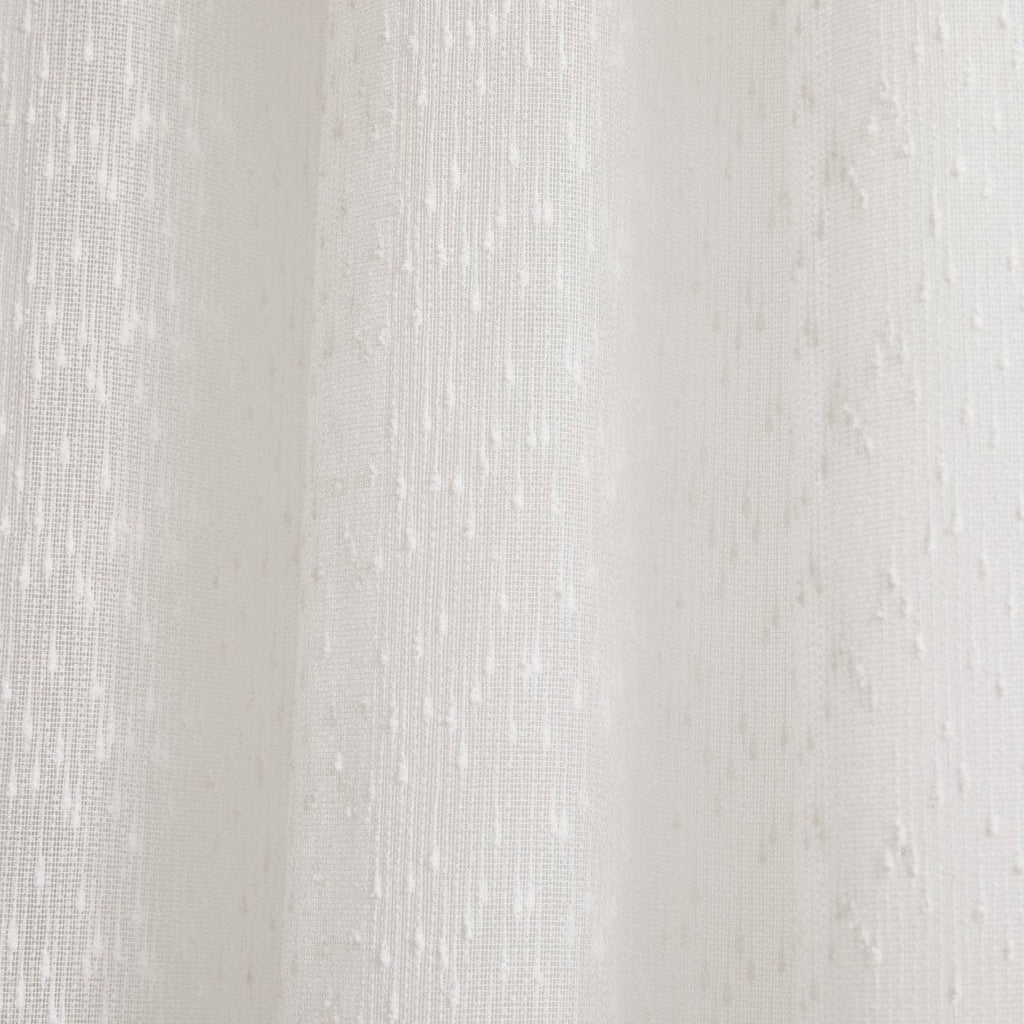 Aileen Textured Raindrop Sheer Window Curtain Panels