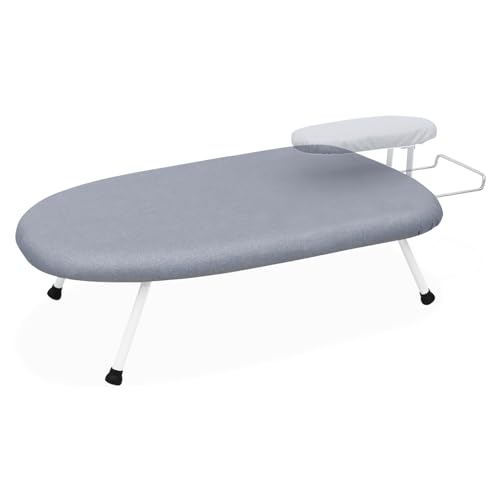 23.6" L x 14" W x 7" H Removable Sleeve Folding Legs Cotton Cover Countertop Ironing Board Y570118