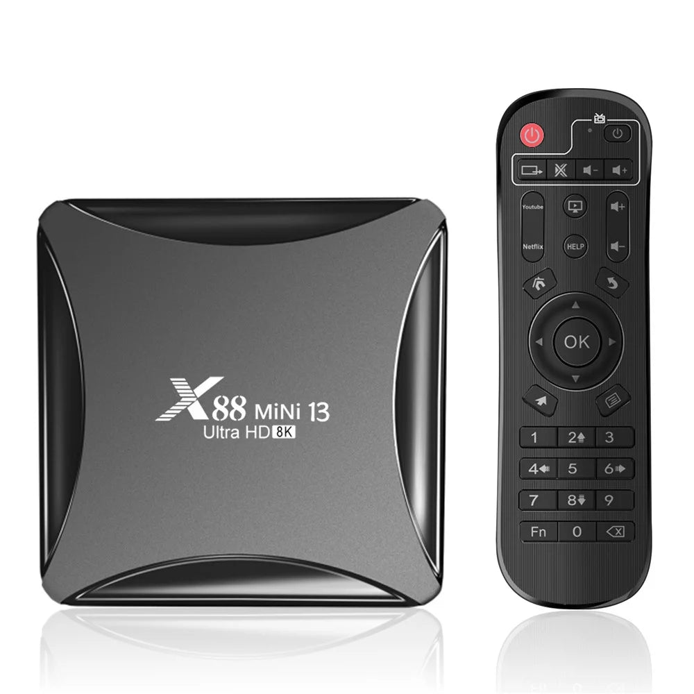 Android 13.0 TV Box 4GB RAM 64GB ROM Quad-Core 8K HDR10+ Ultra HD C20918