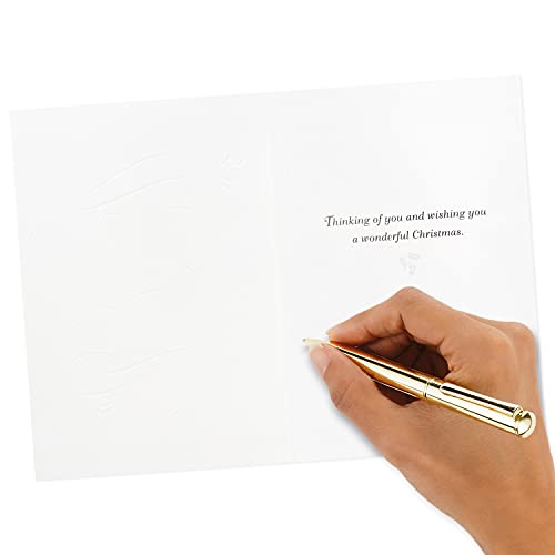 40 Cards with Envelopes Green and Gold Christmas Cards F5878