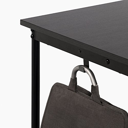 Black Metal Corner Desk with Storage Drawer B10078