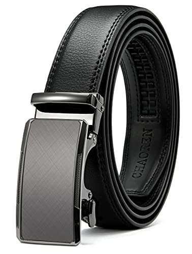 Ratchet Belts for Men - Mens Dress Belt 1 1/4" Mens Belts Leather - Precise Adjustable Belt for Casual Jeans D77451