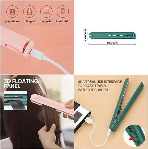 Mini Dual Purpose Cordless Curling Iron White B1550