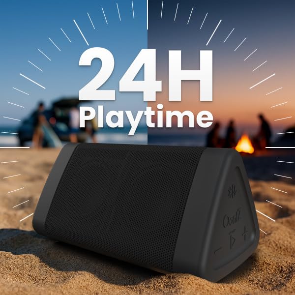 Portable Bluetooth 5.4 Speaker, 12W, 24-Hr Battery, IPX5 Water-Resistant (Black) Y8088