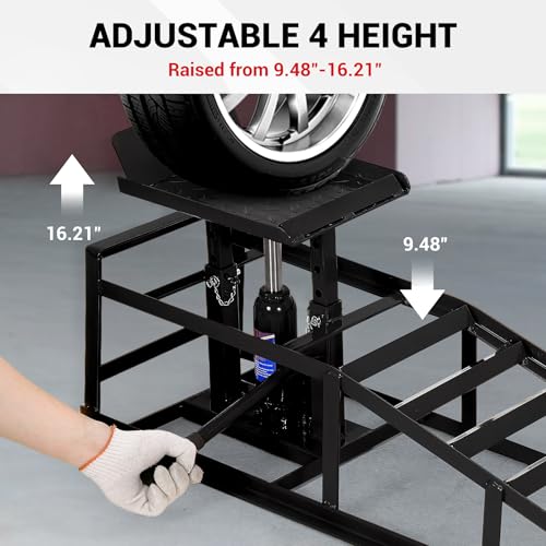 2PC 5Ton Hydraulic Car Ramps J412