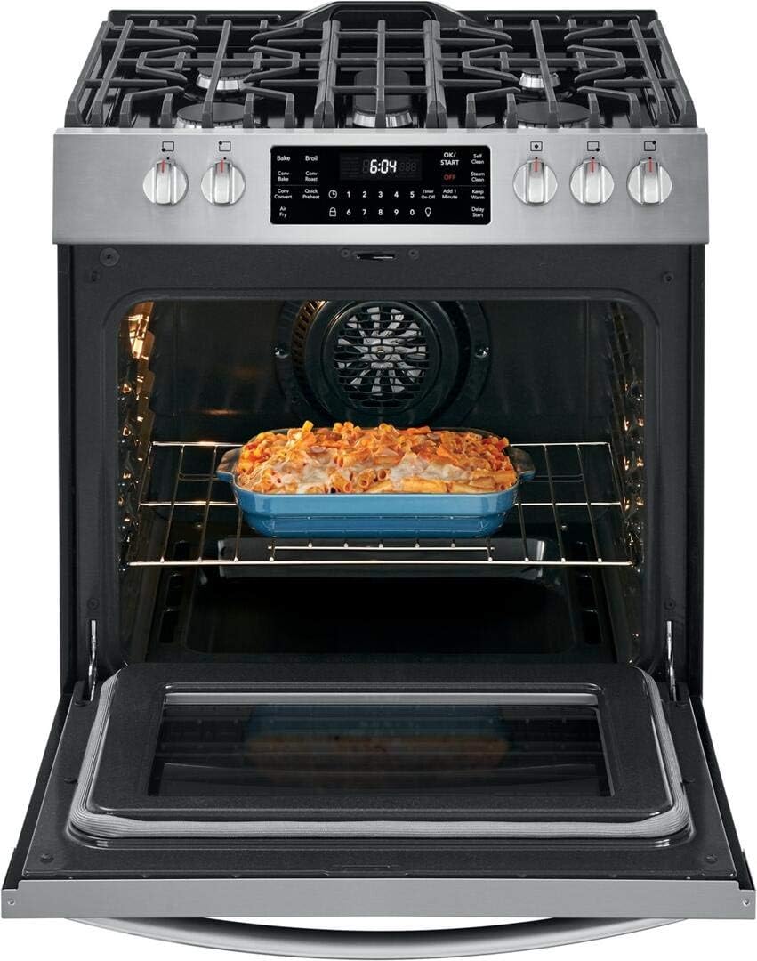 30" Gas Range with 5 Sealed Burners, True Convection Oven, Stainless Steel K4086