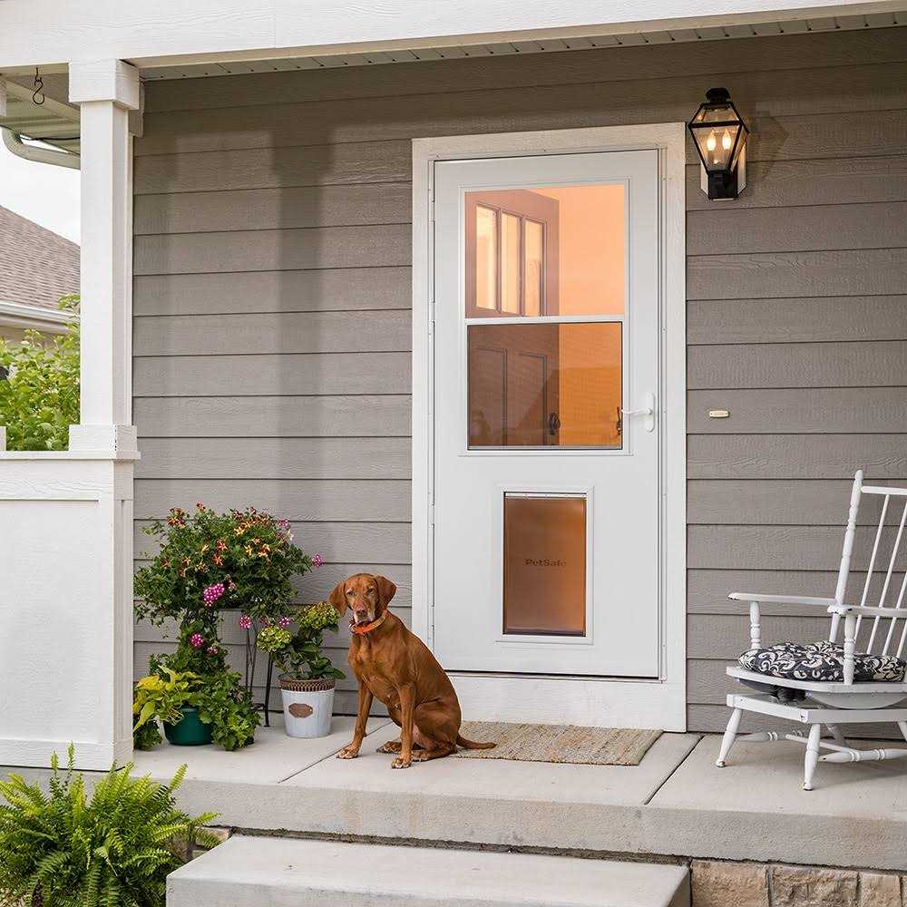 White High-view Wood Core Storm Door Y3758