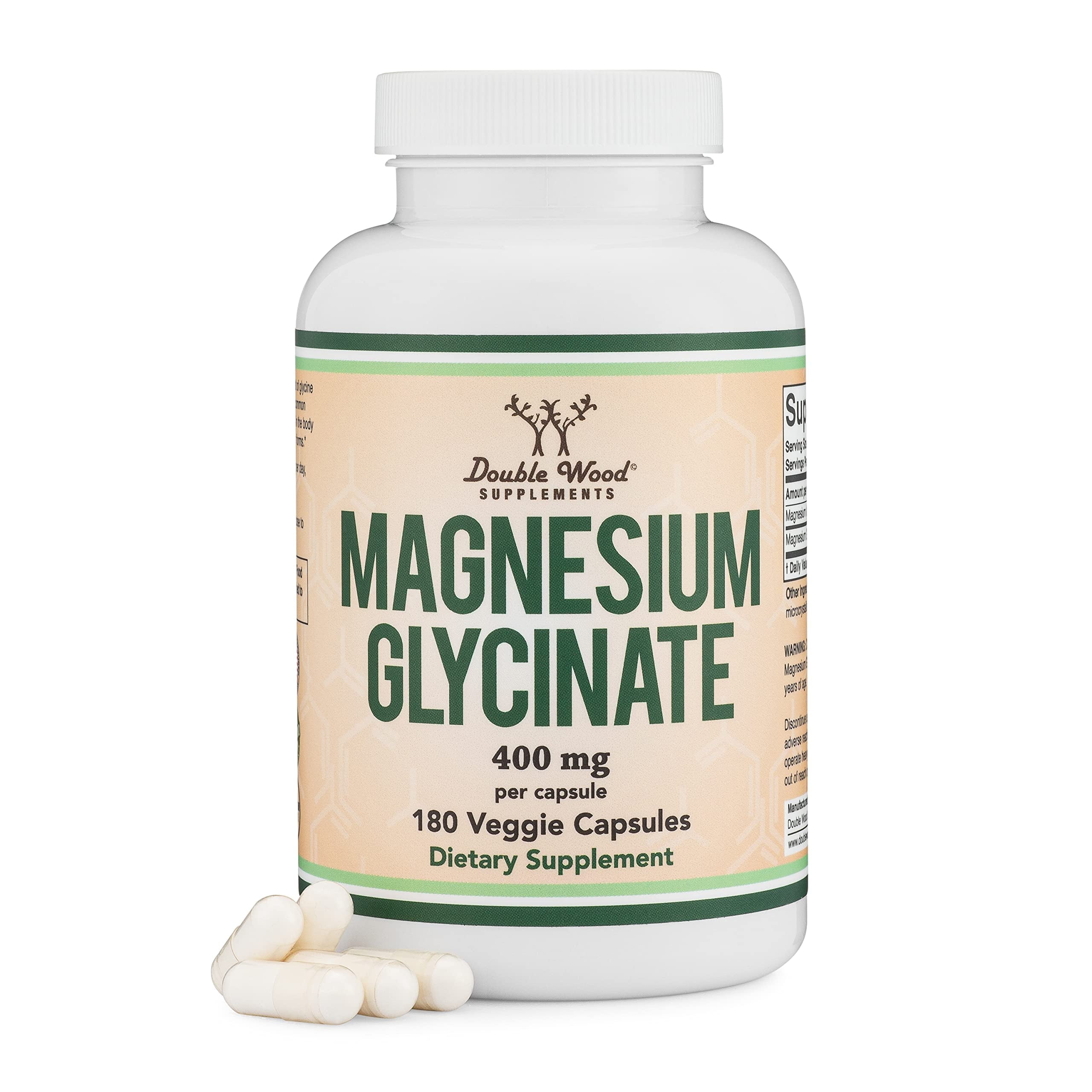 Magnesium Glycinate 400mg, 180 Capsules Y426240