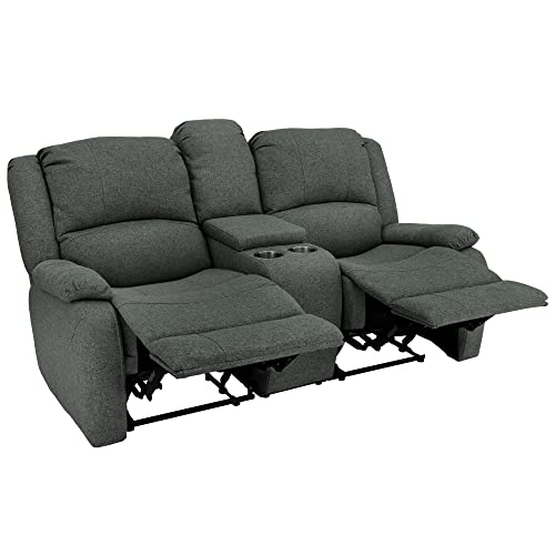 94" Double Recliner RV Sofa with Convertible Console V234