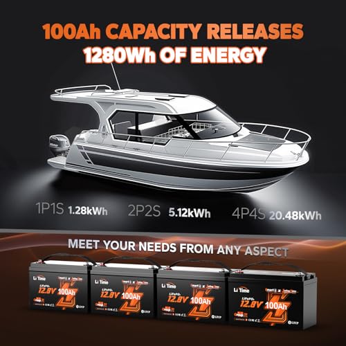 12V 100Ah Group 31 Bluetooth LiFePO4 Battery B707