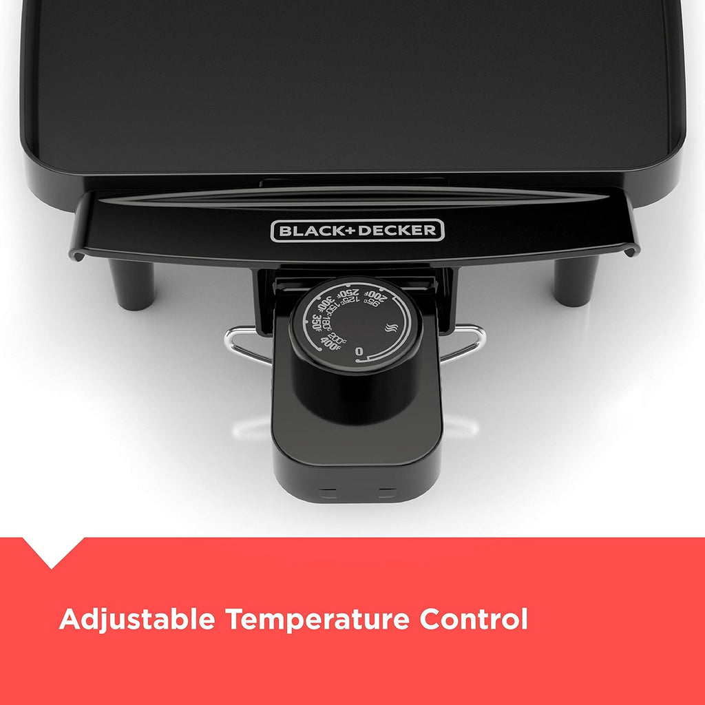 Black Electric Griddle with Removable Temperature Probe V544248