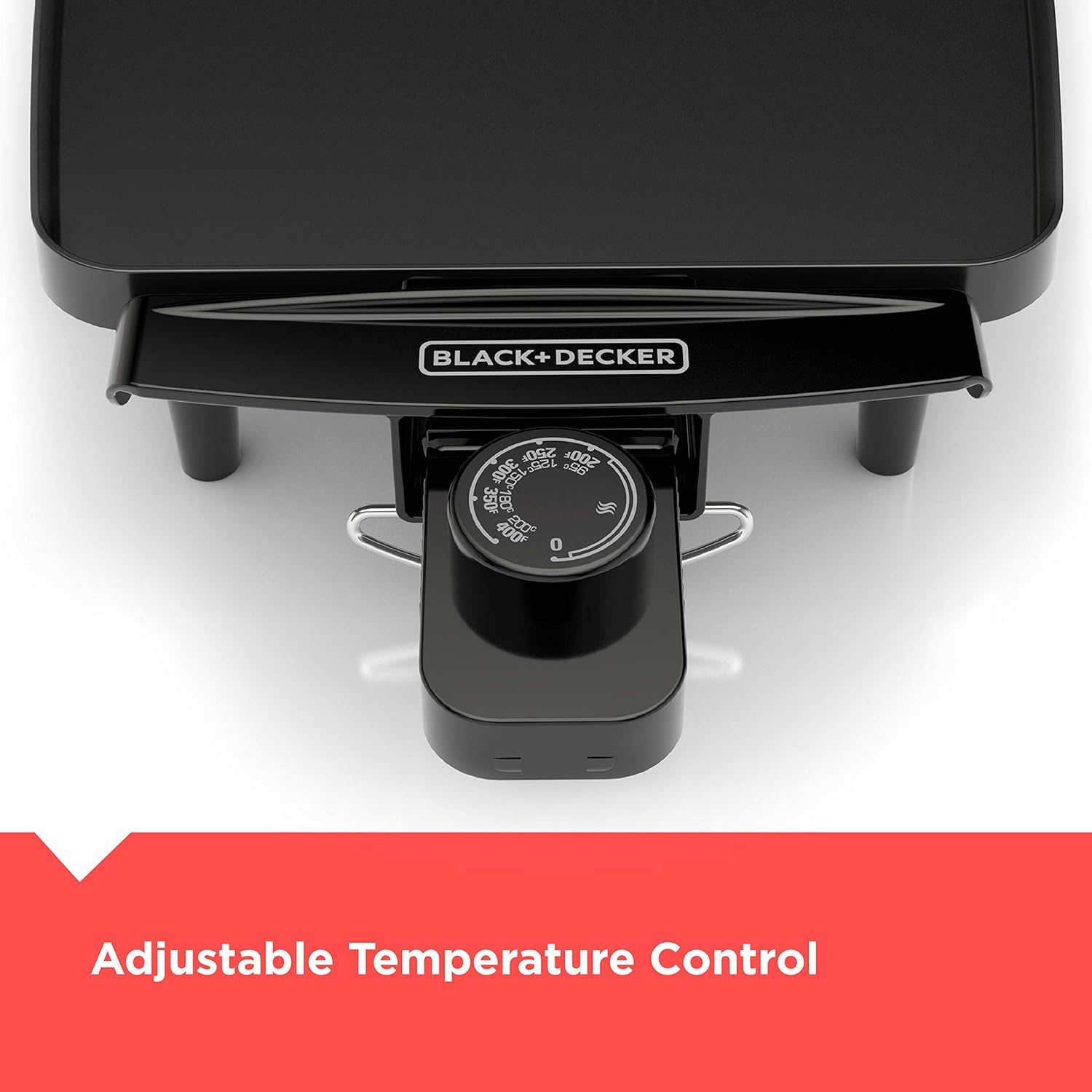 Black Electric Griddle with Removable Temperature Probe V544248
