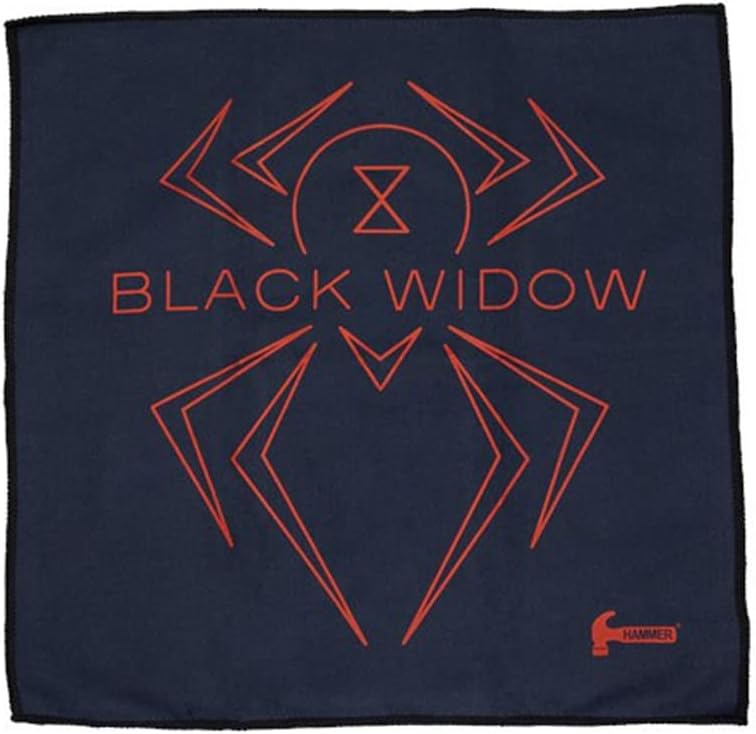 Hammer Black Widow 3.0 Bowling Ball 12lbs Micro Suede Towel Bundle A562745