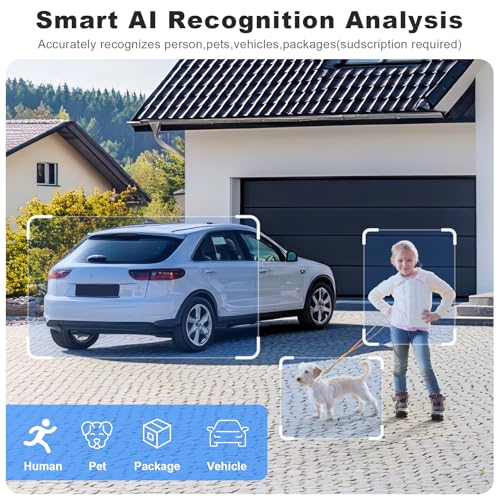 2K Pan/Tilt 360° View Solar/Battery Powered WiFi Security Cameras B632