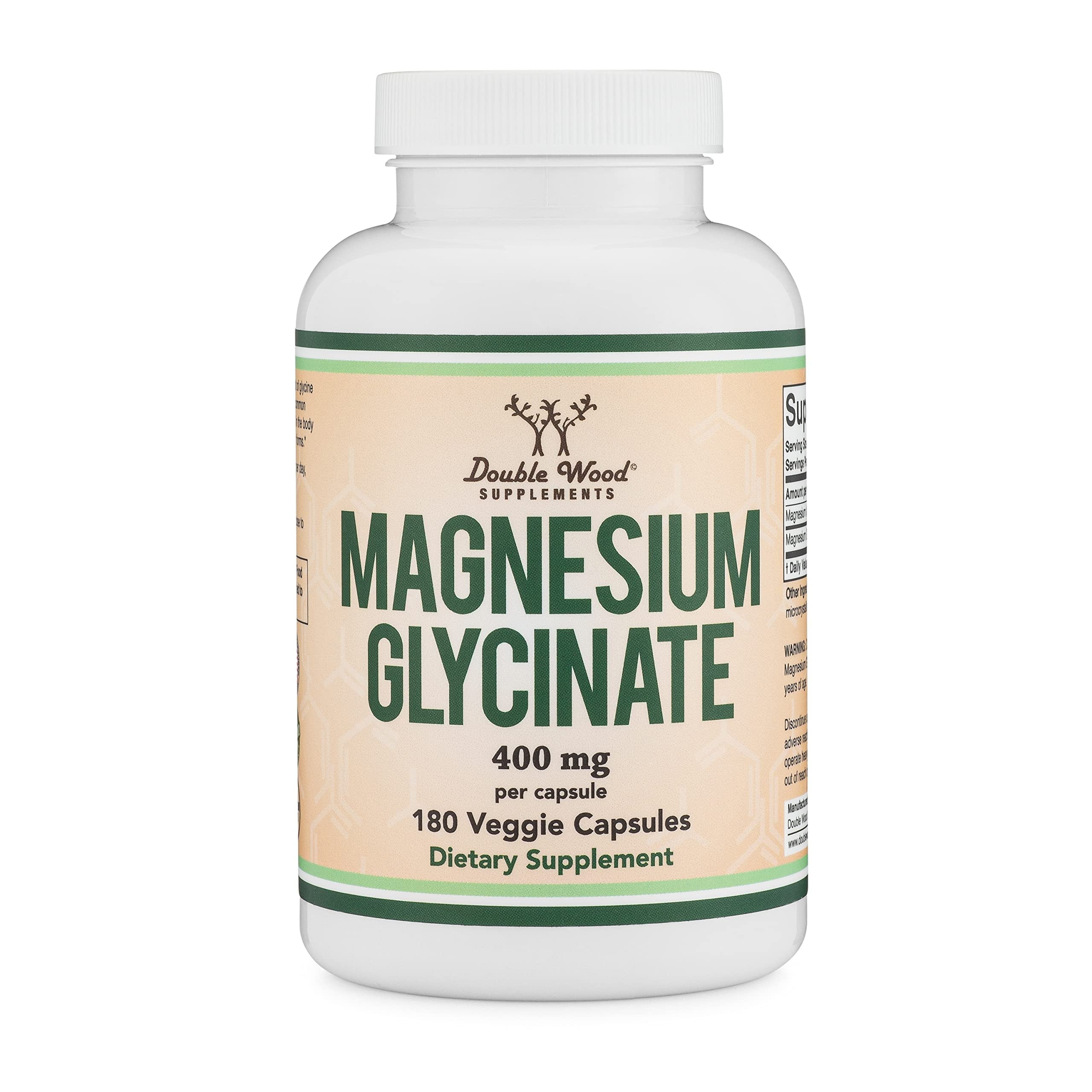 Magnesium Glycinate 400mg, 180 Capsules Y426240