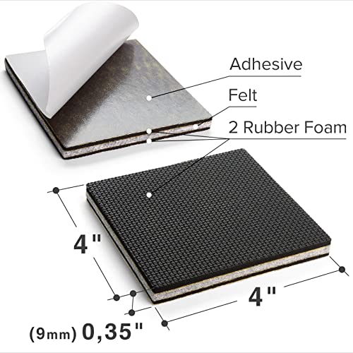 4 PCS Non Slip Self-Adhesive Rubber Furniture Pads D5244