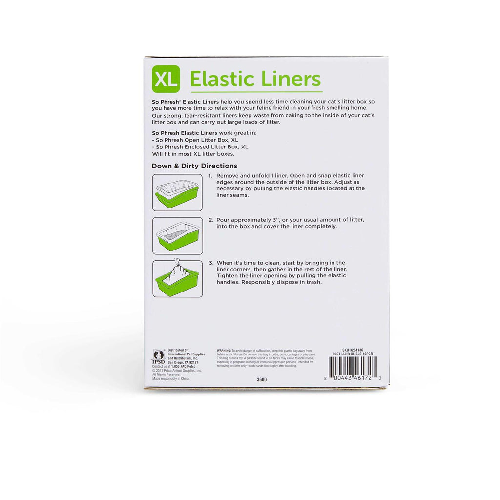 Elastic Litter Liners for Cats X1927