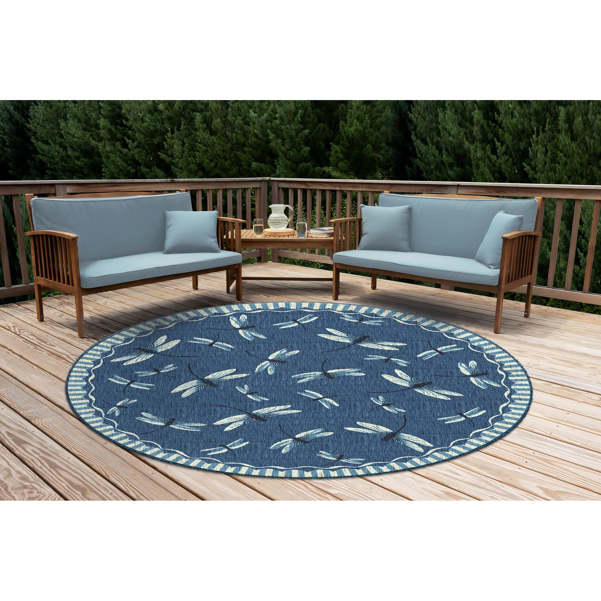 Carmel Dragonfly Indoor Outdoor Area Rug