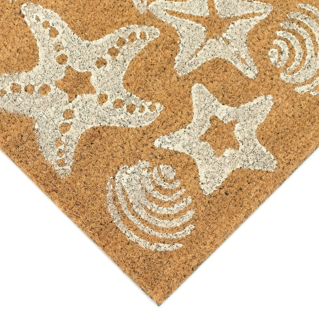 Natura Shells Coir Doormat with Non-Slip Backing