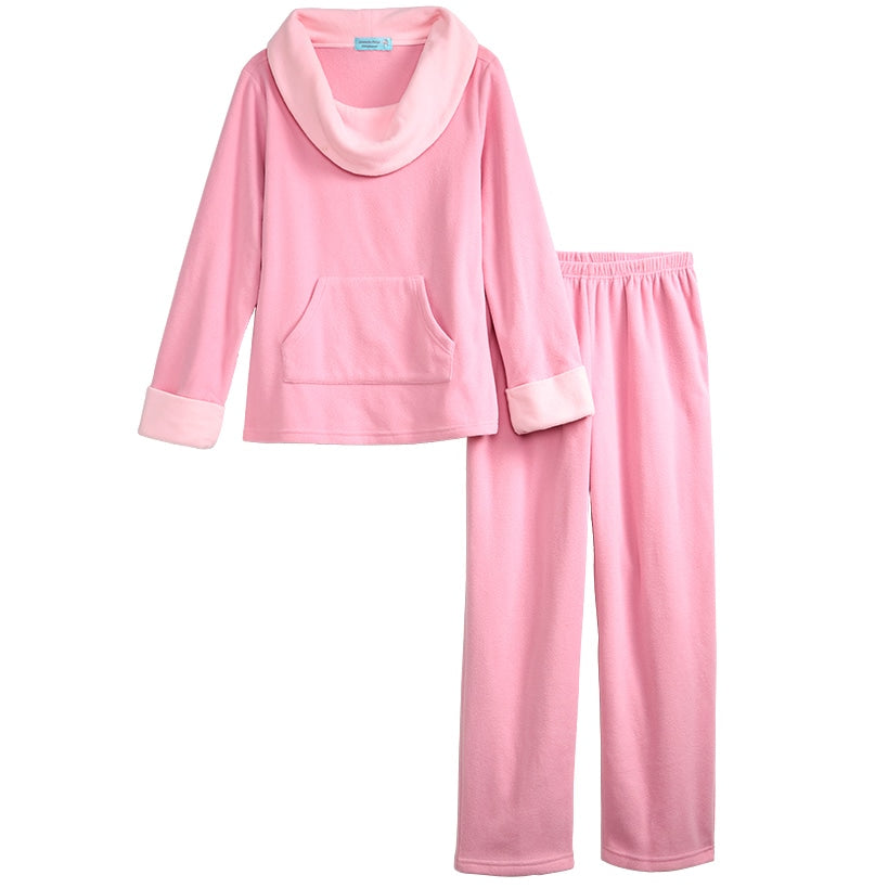 Fleece Pajama Lounge Set 2 Pieces