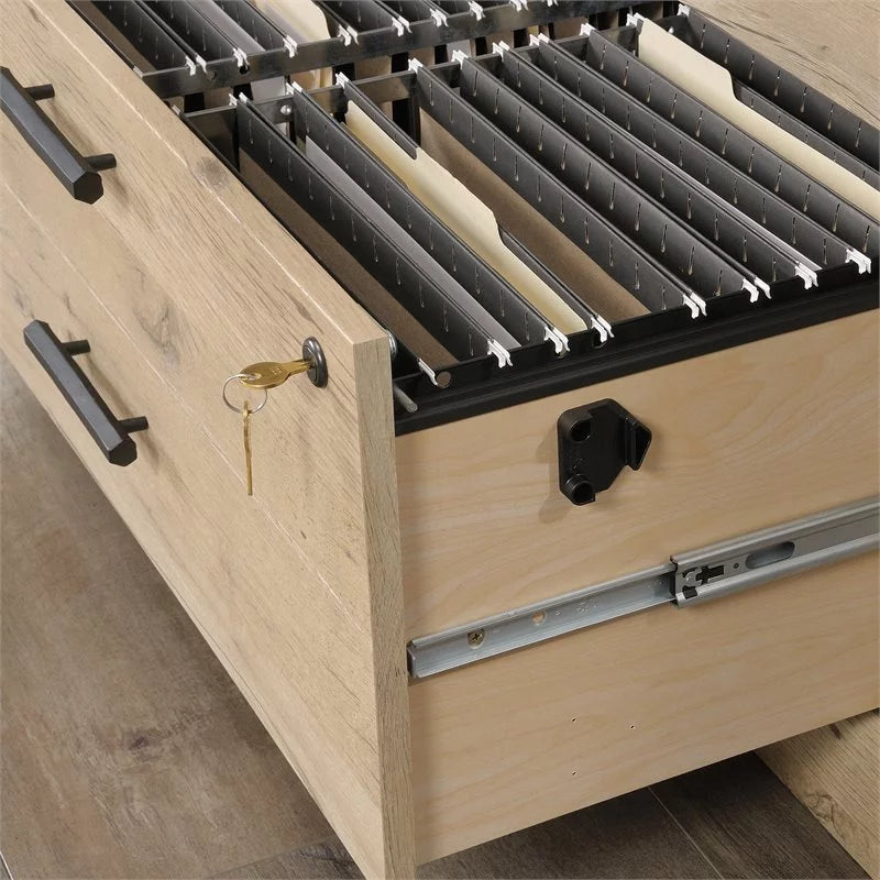 Traditional Engineered Wood Lateral File Cabinet in Prime Oak L5190
