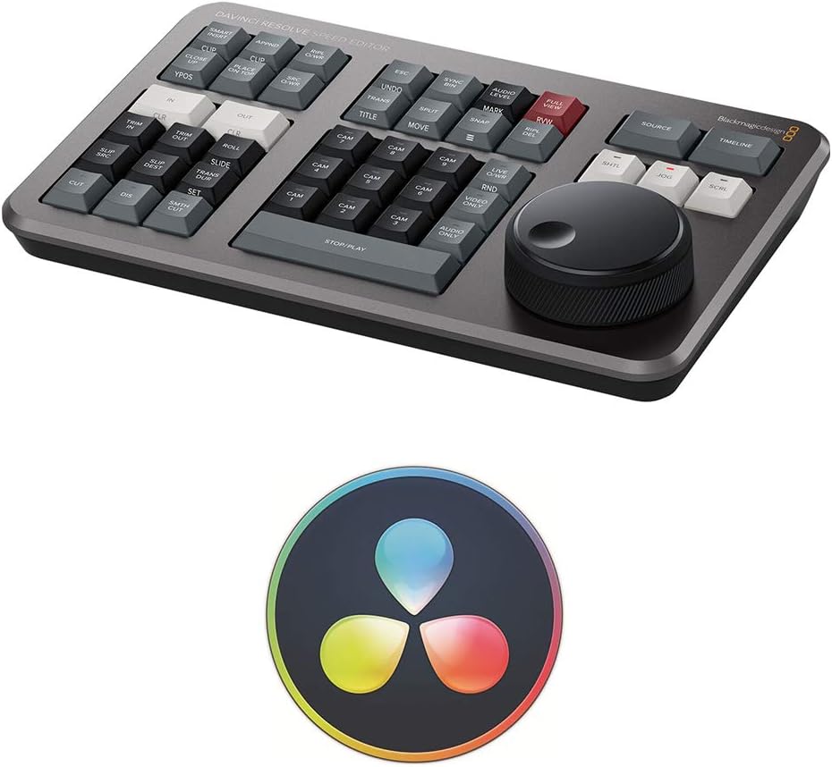 Davinci Resolve Speed Editor Bundle with Davinci Resolve 17 Studio (Activation Card) (2 Items) S729243