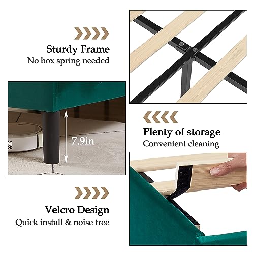 Pink Twin Upholstered Bed Frame Q974731