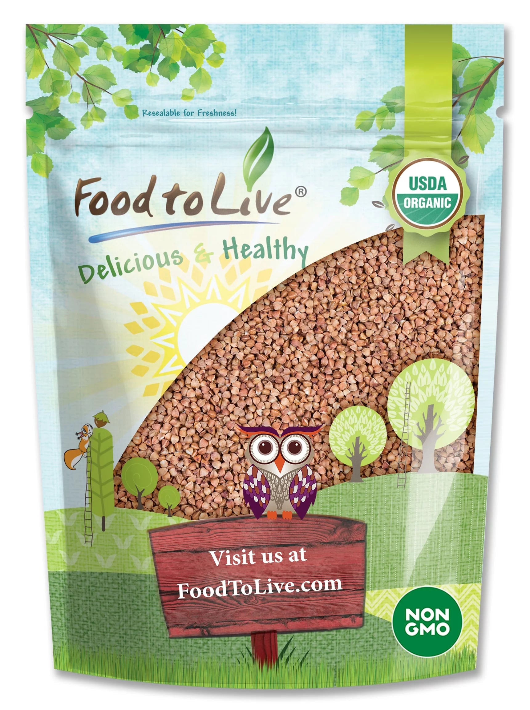 Organic Buckwheat Kasha, 4 Pounds W994335