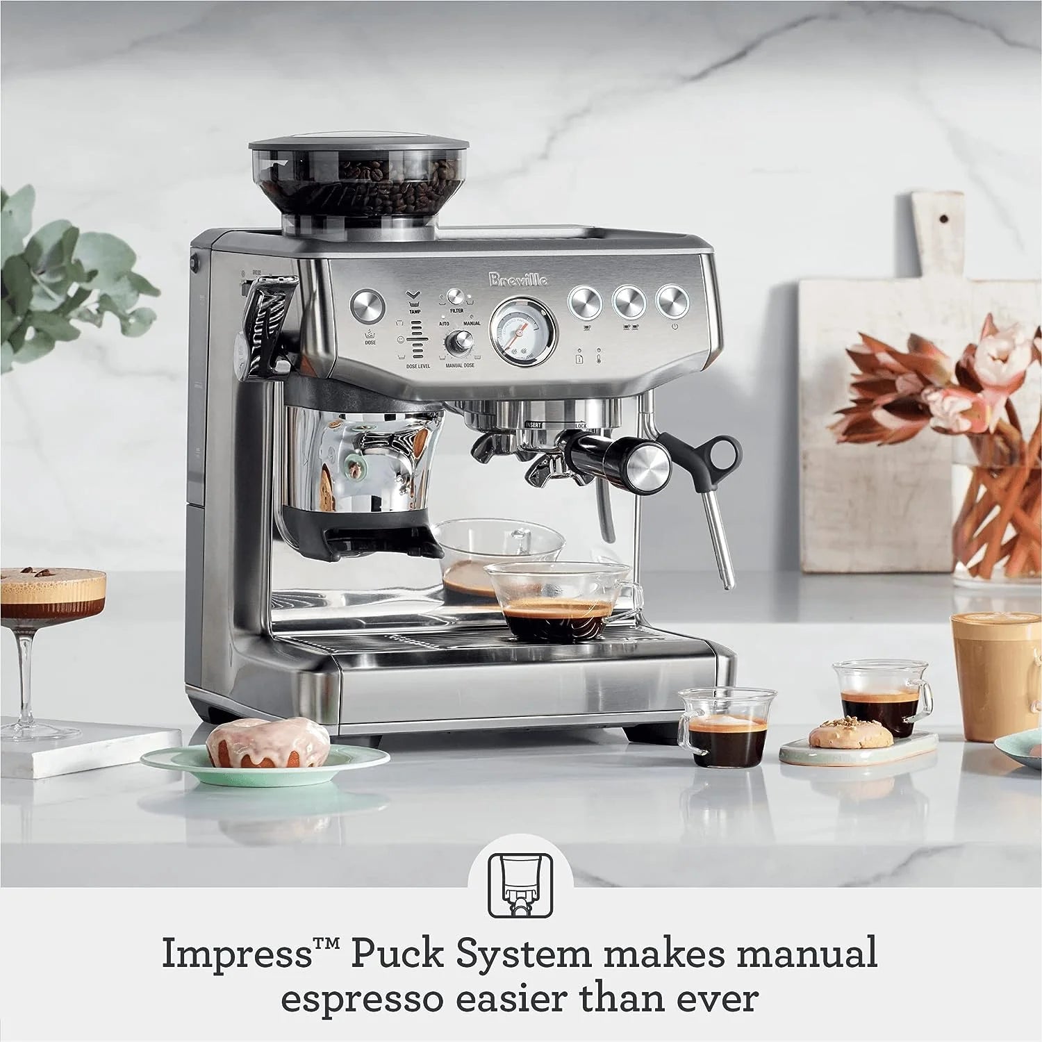 Stainless Steel Espresso Machine, 2 Liters X67754