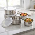 Stainless Steel Mixing Bowls Set with Lids Set of 5