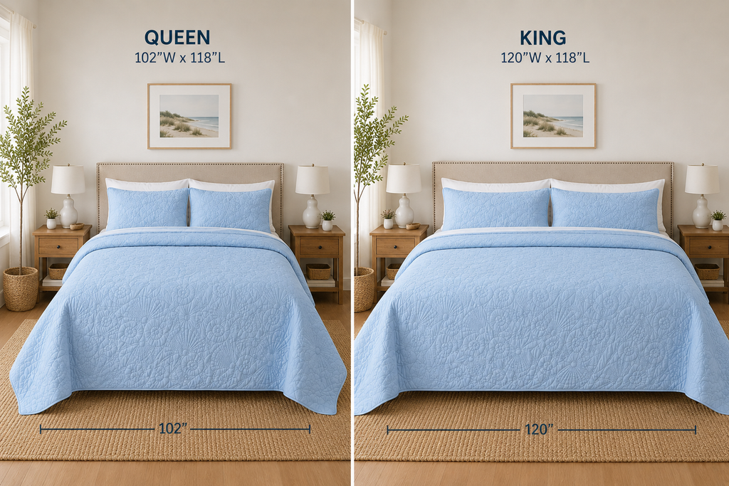 Quilted Shell Bedspread Ensemble K70827