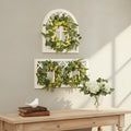 Lighted Country Wall Mirror with Wreath K5572