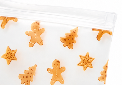 Gingerbread Reusable Food Storage Bags - 4-Pc.
