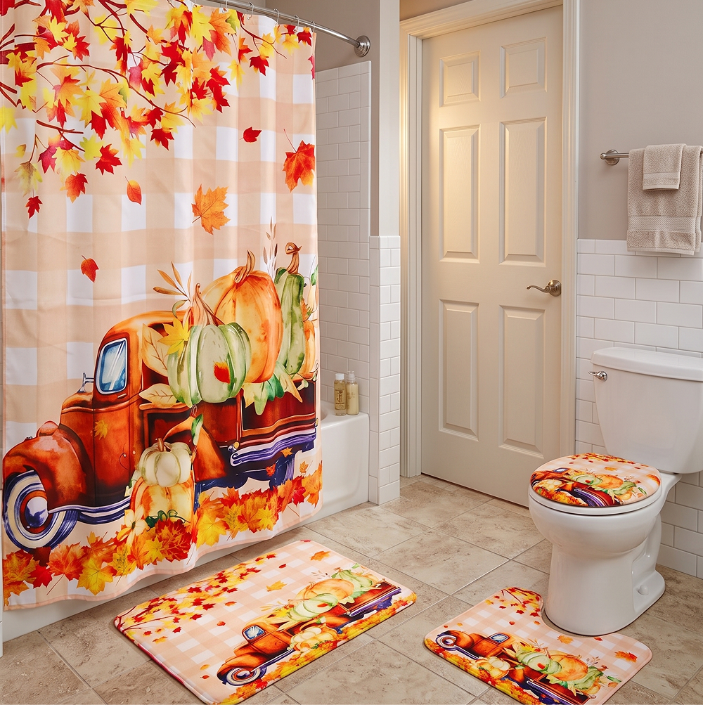 16-Pc. Harvest Truck Memory Foam Fashion Bath Set