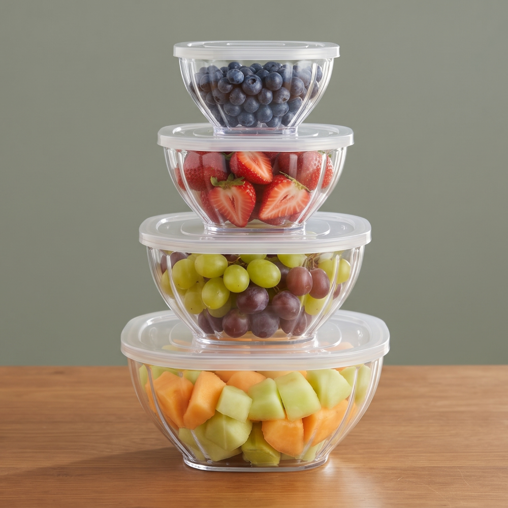 Clear Storage Containers Nesting 8 Pc Set