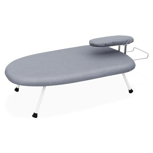 23.6" L x 14" W x 7" H Removable Sleeve Folding Legs Cotton Cover Countertop Ironing Board Y570118