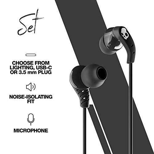 True Black In-Ear Wired Earbuds with Microphone C95690