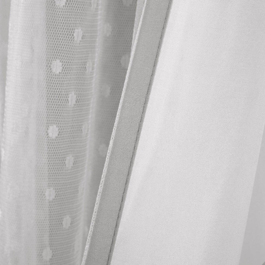 Cottage Polka Dot Sheer Window Curtain