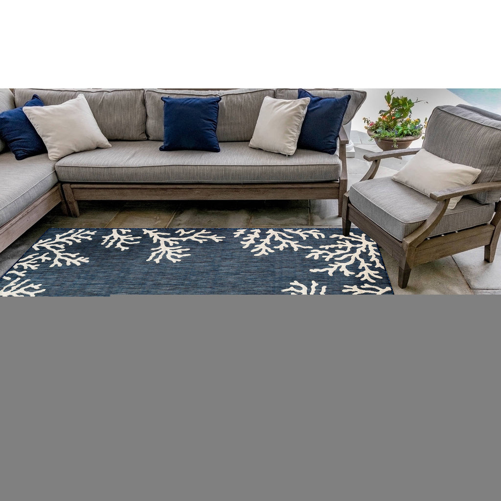 Carmel Coral Border Indoor Outdoor Area Rug